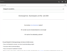 Tablet Screenshot of gruendung24.biz